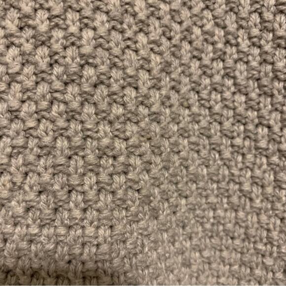 Lucky Brand Beige Cable Knit Mock Neck Sweater - Picture 4 of 9